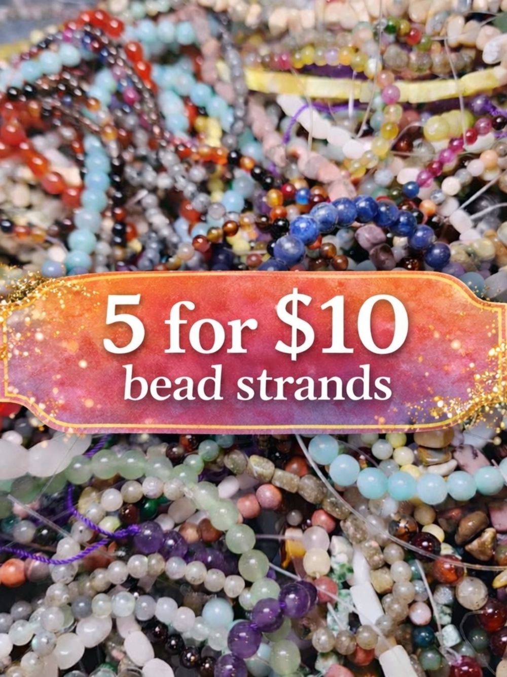 5 For $10 Stone Bead Strands
